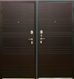 Входная металлическая дверь в квартиру SD PROF-36 ФОРТУНА Венге склад - фото 23238