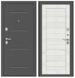 Входная металлическая дверь Porta S 104.П22 Антик Серебро/Bianco Veralinga склад - фото 23321