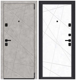 Входная металлическая дверь Porta M 15.15 Grey Art/Snow Art склад - фото 23538