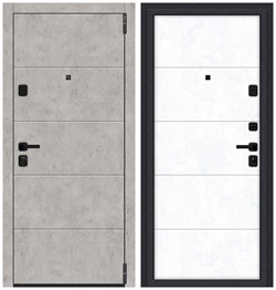 Входная металлическая дверь Porta M 4.4 Grey Art/Snow Art - со звукоизоляцией склад - фото 23731