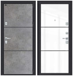 Входная металлическая дверь Porta M П50.П50 (AB-4) Dark Concrete/Angel - со звукоизоляцией склад - фото 23739