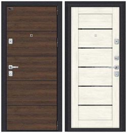 Входная металлическая дверь Porta M П50.Л22 (AB-6) Tobacco Greatwood/Nordic Oak - со звукоизоляцией склад в наличии - фото 24957
