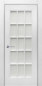 Межкомнатная дверь Эмаль Британия 1 со стеклом - фото 28363