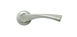 Дверная ручка RUCETTI RAP 1 SN/CP белый никель/полированный хром - фото 6780