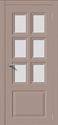 Межкомнатная дверь Эмаль КВАДРО 1 со стеклом серая в наличии