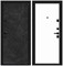 Входная металлическая дверь Porta M П50.П50 Black Stone/Silky Way - со звукоизоляцией - фото 13380
