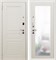 Входная металлическая дверь в квартиру SD Prof-10 Троя белая большое зеркало склад в наличии - фото 24543