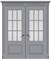 Дверь распашная двустворчатая Noktiurn со стеклом - фото 27342