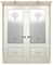 Дверь распашная двустворчатая Флоранс со стеклом - фото 27555